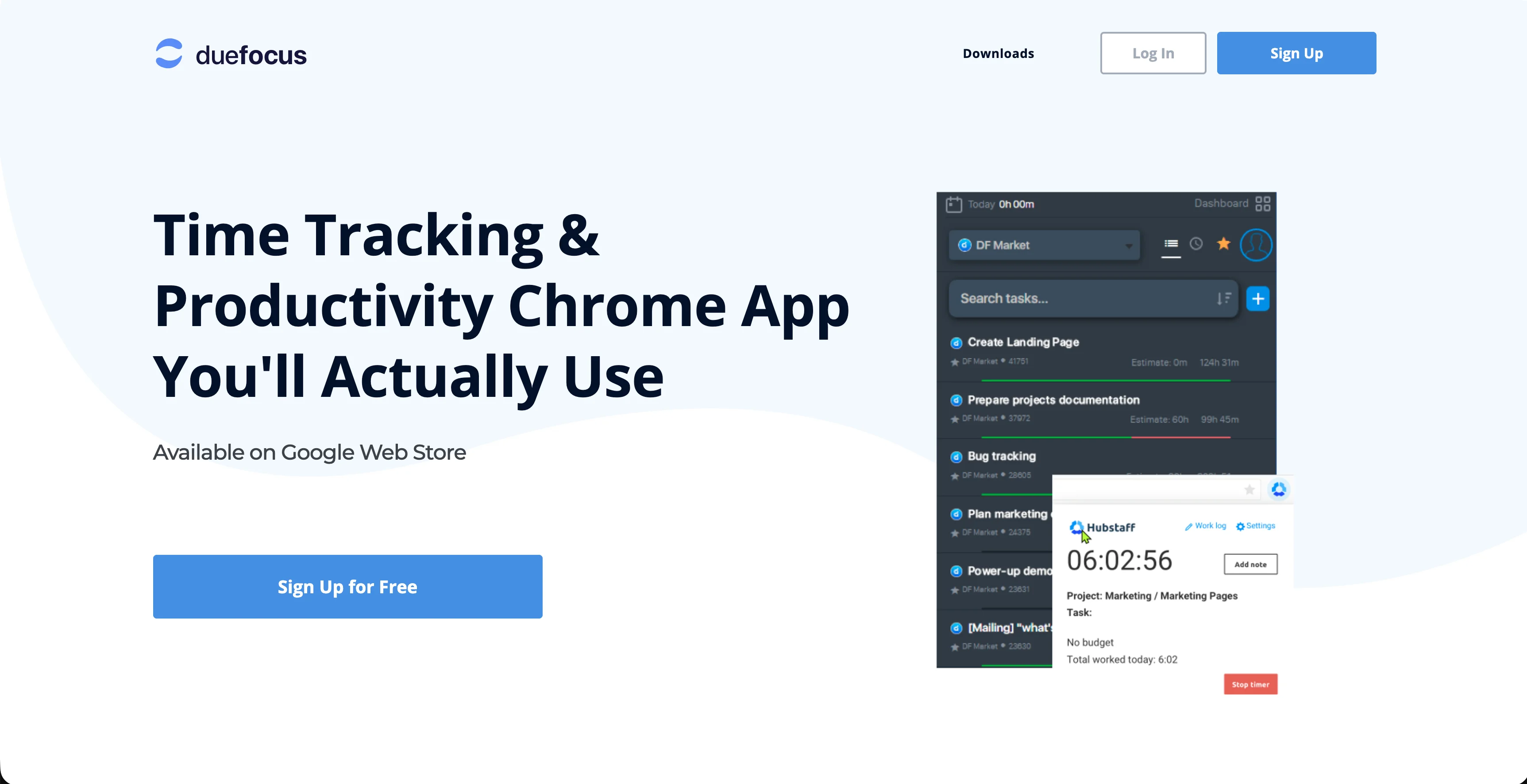 DueFocus – Time Tracking & Productivity Platform