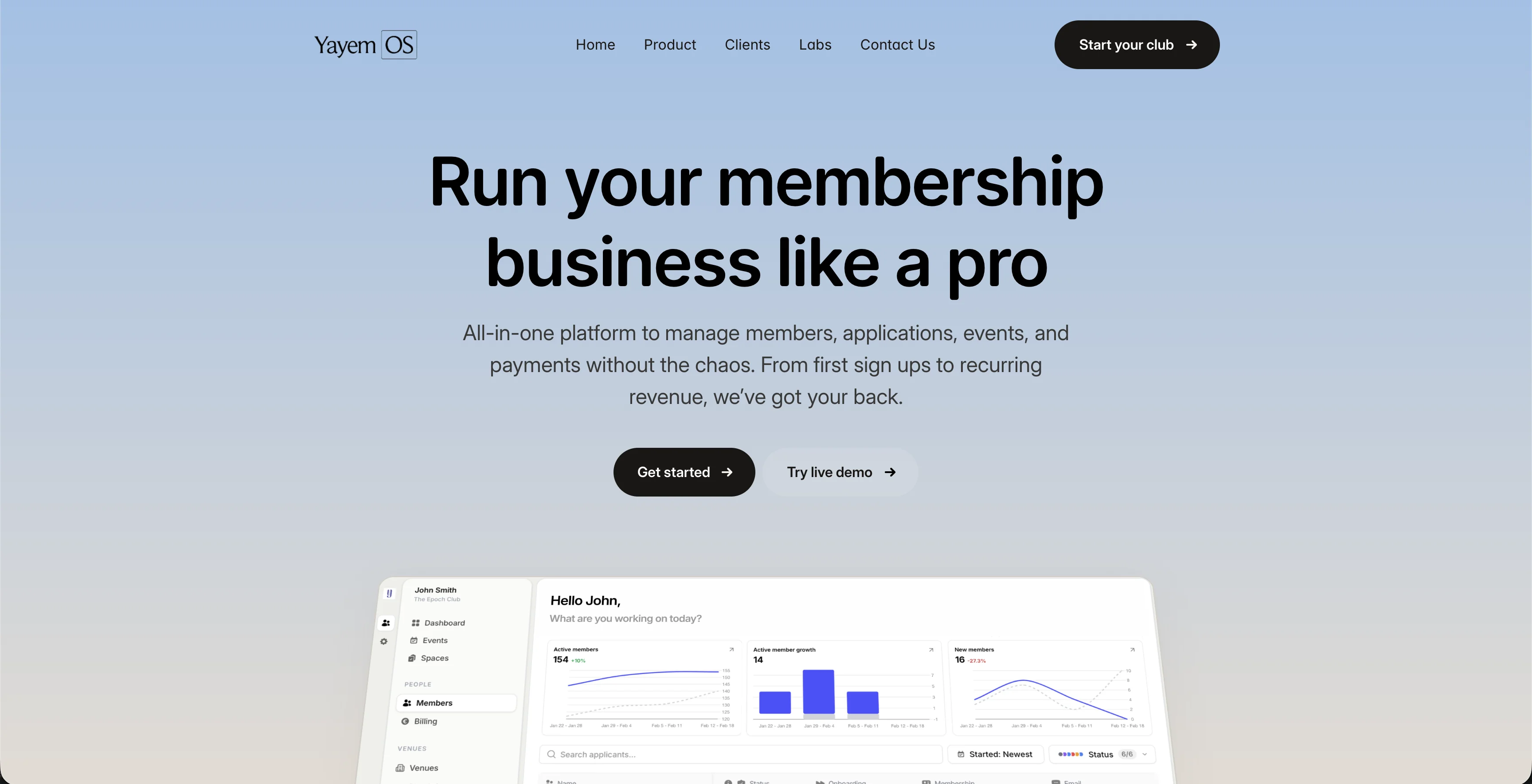 Yayem – Membership & Community